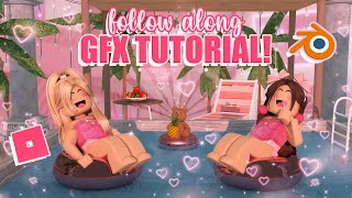 slow and BEGINNER follow along ROBLOX GFX tutorial  mxddsie ♡ [upl. by Guimar]