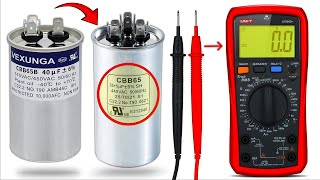 COMO PROBAR CAPACITOR DE AIRE ACONDICIONADO CON MULTIMETRO [upl. by Betta]