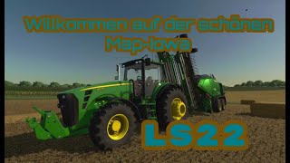 LS22  Feldarbeit mit JDeere Landmaschinen Iowa  Farming Simulator de [upl. by Loveridge]