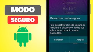 Cómo DESACTIVAR Y ACTIVAR EL MODO SEGURO EN ANDROID [upl. by Atteyek]