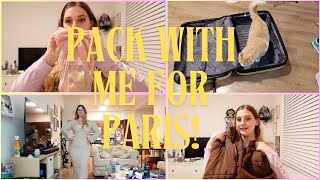 Im going to Paris Pack with me packingvlog packwithme [upl. by Aliwt]