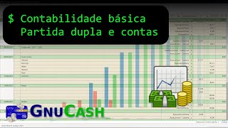 Gnucash para finanças pessoais  Contabilidade básica contas e partida dupla 1 [upl. by Isnam579]