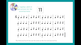 Practice Reading Beginner Rhythms with Musical Playalong Tracks 111 [upl. by Amsaj]