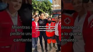 Rosalía lleva ayuda a damnificados de valencia dana españa rosalia viralvideo ayuda [upl. by Orson]