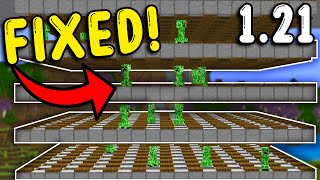 I FIXED the CREEPER FARM In Minecraft Bedrock 121 [upl. by Bertasi]