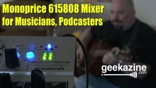 Monoprice 615808 Mixer for Musicians Podcasters [upl. by Onaimad]