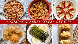 6 Easy Spanish Tapas Recipes  Quick Spanish Appetizers [upl. by Jackie562]