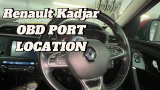 OBD PORT LOCATION RENULT KADJAR [upl. by Yewed]