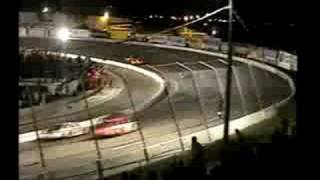 Stock car crash  2005 Hantz Group 200  Andy Belmont [upl. by Mulloy206]