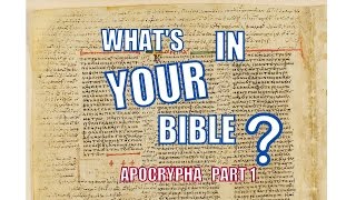 Whats in YOUR Bible Apocrypha part 1 [upl. by Nylesoj]