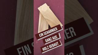 short Ein Scharnier aus Holz  Ohne CNC oder Shaper Origin holzwerken [upl. by Minda]