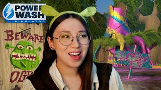 Satisfying ASMR 🧼 PowerWashing SHREKS Swamp 🧼 PowerWash Simulator Sponsored [upl. by Beale]