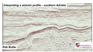 Interpreting a seismic profile  Southern Adriatic [upl. by Hermia]