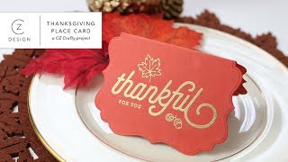 A Simple Thanksgiving Table Place Card Project [upl. by Stover179]