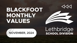 Blackfoot Monthly Values November [upl. by Eirrotal]