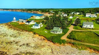 Nova Scotia Waterfront Cottage For Sale  140k  050 acre  Bay Of Fundy Cottage  Light House [upl. by Huldah]