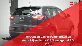 Vervangen van de remblokken en remschijven in de Kia Sportage 16 GDI 2013 [upl. by Iene748]