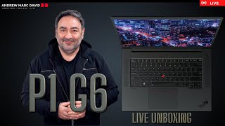 Lenovo ThinkPad P1 Gen 6 Live Unboxing  The New Extreme [upl. by Remus]