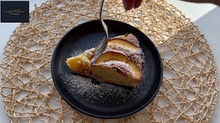 Peach frangipane tart By Onush Kitchen [upl. by Anilas]