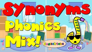 Synonyms  Phonics Mix  English4abc [upl. by Roddie]