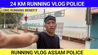 24 KM RUNNING VLOG ASSAM POLICE বহুত বেলেগ অনুভৱ কৰিলোঁ COMMANDO BATTALION AB UB RUNNING VLOG [upl. by Erdah]