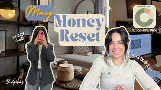 MAY MONEY RESET 💸 budgeting 70 savings rate money goals for a new month [upl. by Kelly]