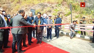 Meghalaya CM Conrad Sangma inaugurates Wahrew bridge in East Khasi Hills [upl. by Etnoled]