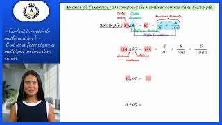 Décomposer un nombre décimal [upl. by Flanigan]