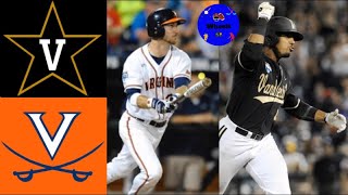 Vanderbilt vs 3 Virginia  2014 College World Series Championship Game  College Baseball Classics [upl. by Kaia]