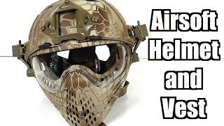 Airsoft Plate Carrier and Helmet Review [upl. by Terrena]