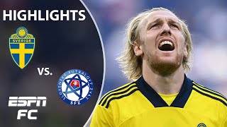 Emil Forsberg converts from the spot for Sweden in win vs Slovakia  Highlights  ESPN FC [upl. by Abott]