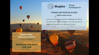 Kepler Trust Intelligence Themes for your ISA in 2024  Greencoat UK Wind [upl. by Nyleve]