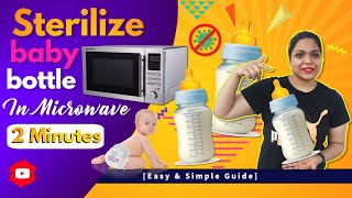 How To Sterilize Baby Bottles In microwave Without A Sterilizer [upl. by Mohr661]