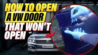 How to open a VW door that wont open from inside OR outside [upl. by Goerke367]