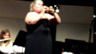 Jeanne Pocius Trumpet Soloist LA VIRGEN DE LA MACARENA 121309002MOV [upl. by Prudie]