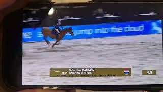 Jumping Indoor Maastricht 2024 Valentina Dahmen amp Karl van Orchids Jump off [upl. by Rodrigo]