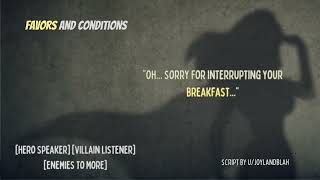 ASMR RP Favors and Conditions Superhero Speaker Villain Listener Enemies to More [upl. by Saucy831]