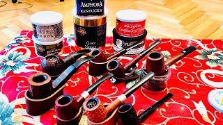 My Italian pipes🫥 Amphora Kentucky 🫥 and a Tip ytpc savinelli pipe [upl. by Ariad]