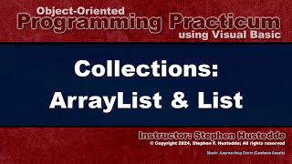 OOP Programming VB  10A ArrayLists and Lists [upl. by Wrand]