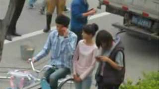 BTS  fancam 100406 HanShuang filming Lets Watch Meteor Shower Again [upl. by Onihc726]