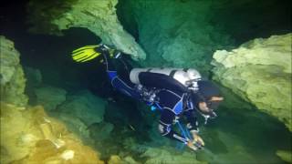 Cenote Diving Dos Ojos El Pit and Angelita [upl. by Samson]