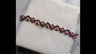 simple seed bead bracelet tutorial [upl. by Ericka824]