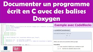 Documenter un programme écrit en C avec Doxygen Exemple avec CodeBlocks [upl. by Gati]