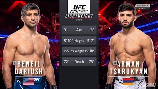 BENEIL DARIUSH VS ARMAN TSARUKYAN FULL FIGHT UFC ON ESPN 52 [upl. by Lavina565]