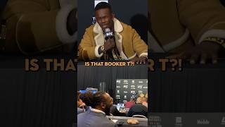 Israel Adesanya Stops MidInterview When He Recognizes Booker T 😂 [upl. by Rorry]