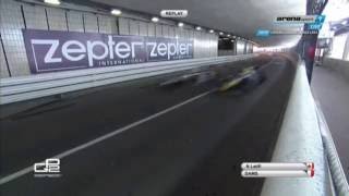 GP2 2016 Race 1 Circuit de Monaco Nicholas Latifi Crash [upl. by Zetnod]