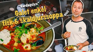 Vardagslyx med en galet enkel fisk och skaldjurssoppa med Aioli [upl. by Alfredo562]