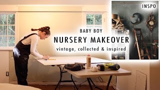 NURSERY MAKEOVER Vintage Collected amp Inspired for Baby Boy Part 1  XO MaCenna [upl. by Kappenne616]