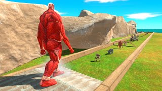 Colossal Titan vs All Units  Animal Revolt Battle Simulator [upl. by Bryner]