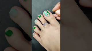 Easy toe nailart at home nailart easynailart toenailart toenails youtubeshorts shorts [upl. by Nimref779]